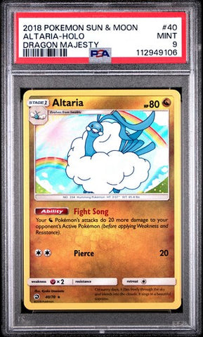 PSA 9 - Dragon Majesty - Altaria #40