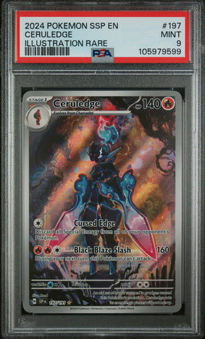 PSA 9 - Surging Sparks - Ceruledge #197