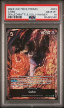 PSA 10 - One Piece Promo  - Sabo Sealed Battle Vol.1 Winner