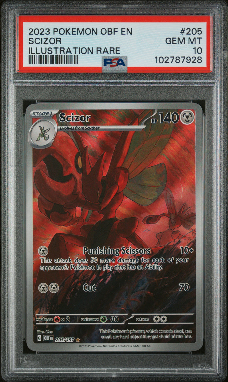 PSA 10 - Obsidian Flames - Scizor
