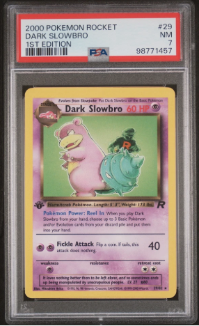 PSA 7 - Team Rocket 1st Edition  - Dark Slowbro #29