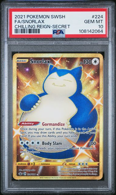 PSA 10 - Chilling Reign - Snorlax