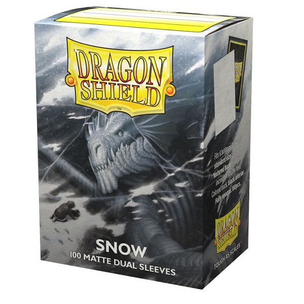 Dragon Shield: Dual Matte Sleeve - Snow 100Ct