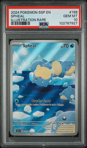 PSA 10 - Surging Sparks - Spheal #199