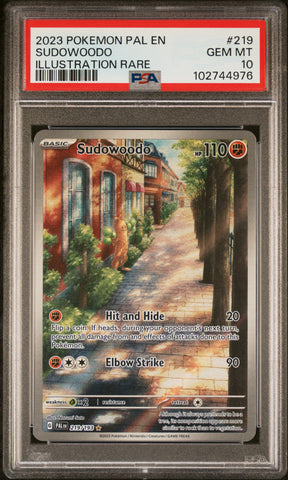 PSA 10 - Paldea Evolved - Sudowoodo #219