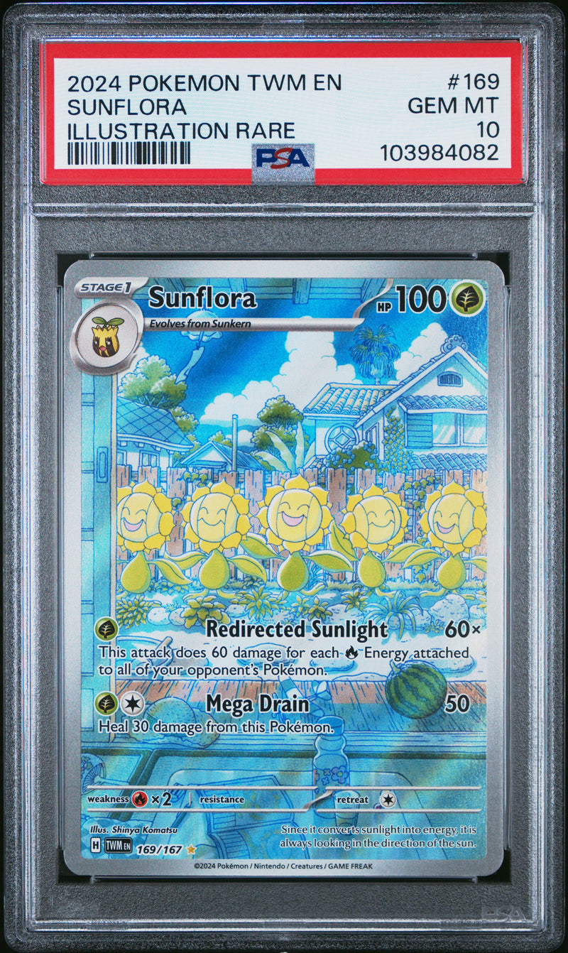 PSA 10 - Twilight Masquerade - Sunflora