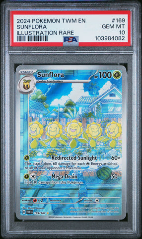 PSA 10 - Twilight Masquerade - Sunflora #169