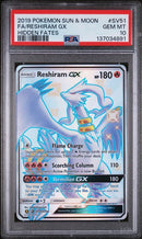 PSA 10 - Hidden Fates - Reshiram GX