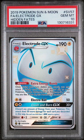 PSA 10 - Hidden Fates - Electrode GX #SV57