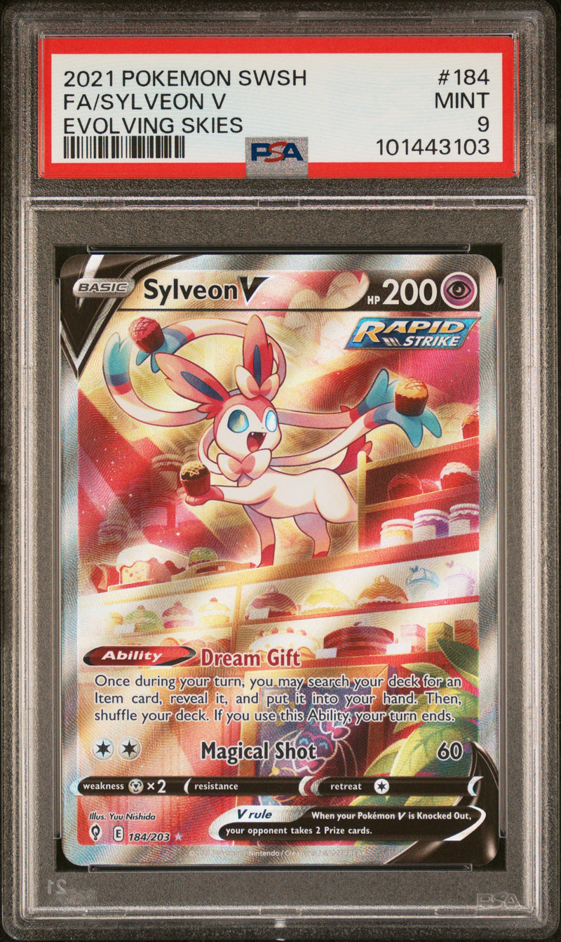 PSA 9 - Evolving Skies - Sylveon V