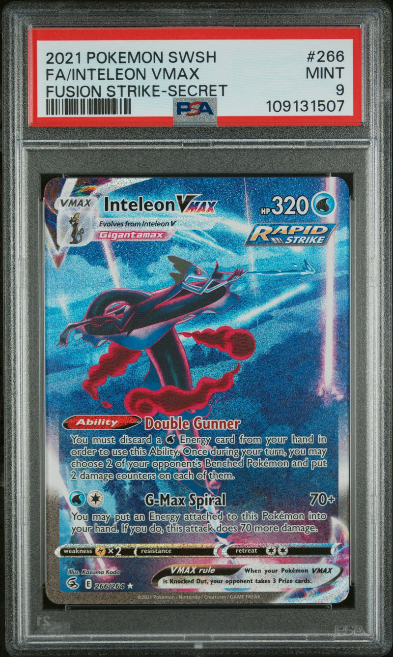 PSA 9 - Fusion Strike - Inteleon Vmax