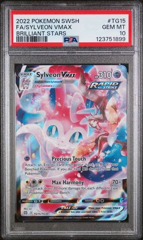 PSA 10 - Brilliant Stars - Sylveon VMAX #TG15