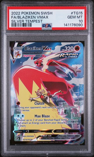PSA 10 - Silver Tempest  - Blaziken VMAX