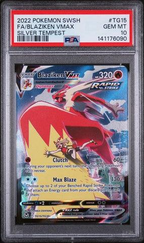 PSA 10 - Silver Tempest  - Blaziken VMAX #TG15