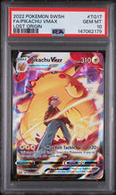 PSA 10 - Lost Origin - Pikachu Vmax