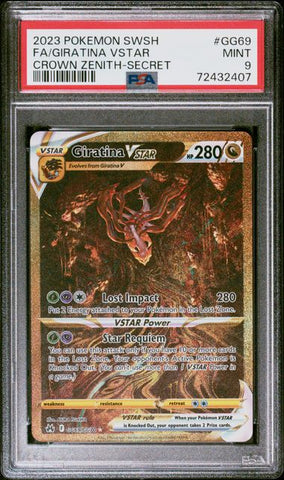 PSA 9 - Crown Zenith - Giratina VSTAR #GG69