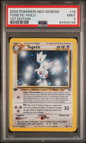 PSA 9 - Neo Genesis 1st Edition  - Togetic Holo #16