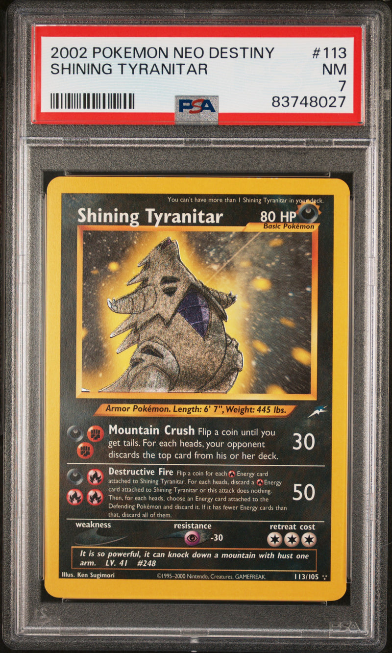 PSA 7 - Neo Destiny - Tyranitar