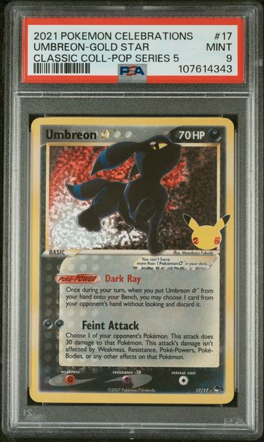 PSA 9 - Celebrations - Gold Star Umbreon