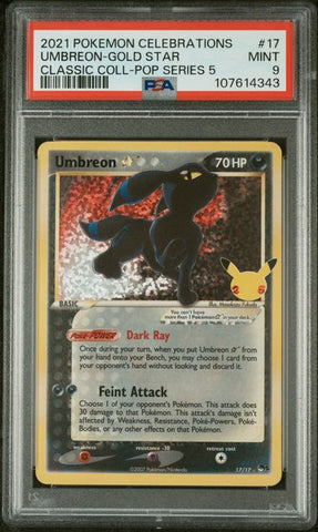 PSA 9 - Celebrations - Gold Star Umbreon #17