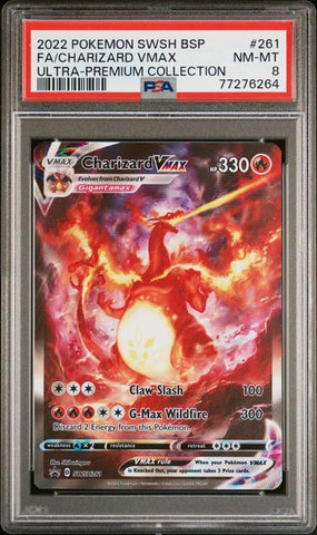 PSA 8 - Black Star Promo - Charizard Vmax #SWSH261