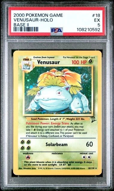 PSA 5 - Base Set 2 - Venusaur