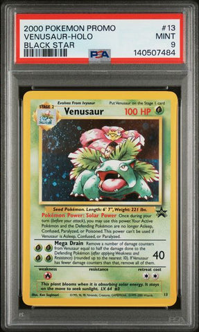 PSA 9 - 2000 Black Star Promo - Venusaur #13