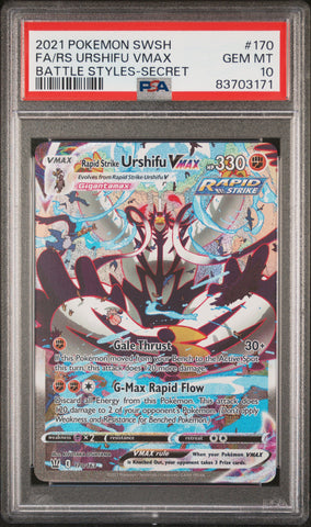 PSA 10 - Battle Styles - Rapid Strike Urshifu Vmax #170
