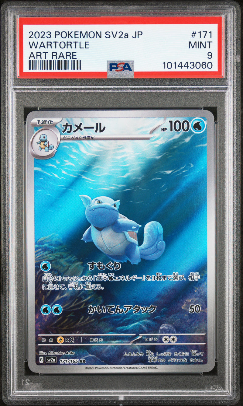 PSA 9 - Japanese Pokemon 151 - Wartortle
