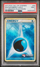 PSA 9 - Play! Pokemon - Water Energy Holo
