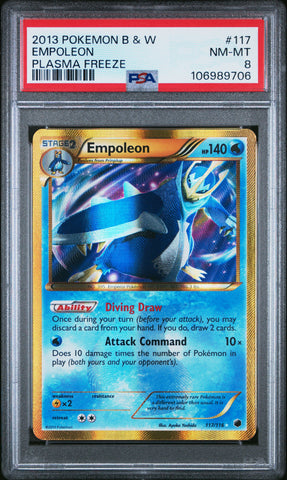 PSA 8 - Plasma Freeze - Empoleon #117