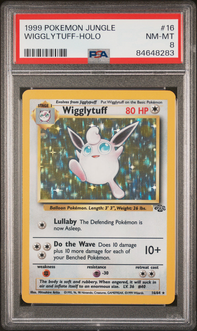 PSA 8 - 1999 Jungle Unlimited  - Wigglytuff Holo