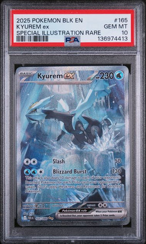 PSA 10 - Black Bolt - Kyurem ex #165