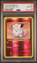 PSA 10 - Evolutions - Clefairy Reverse Foil