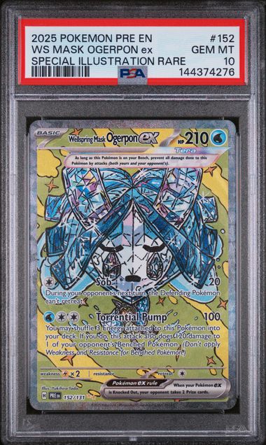 PSA 10 - Prismatic Evolutions - Wellspring Mask Ogerpon ex