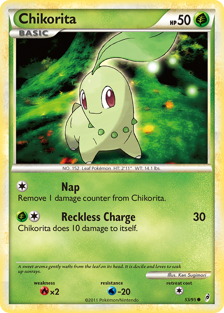 Chikorita (53/95) [HeartGold & SoulSilver: Call of Legends]