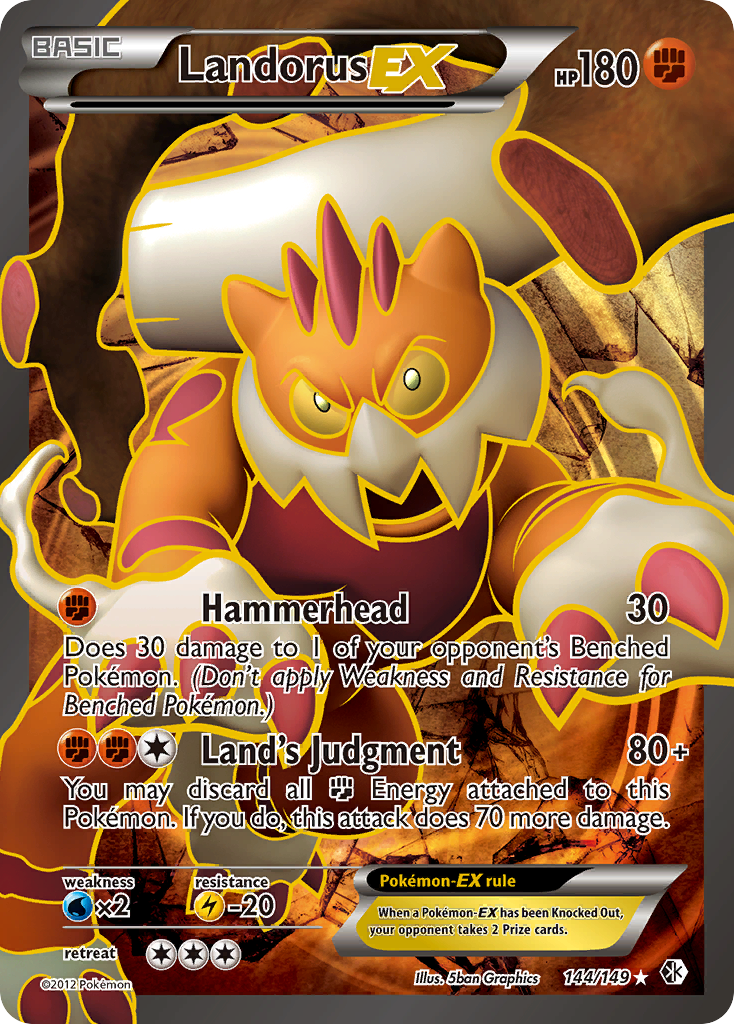 Landorus EX (144/149) [Black & White: Boundaries Crossed]