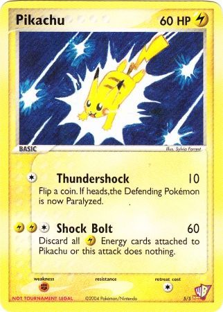 Pikachu (5/5) [Kids WB Promos]