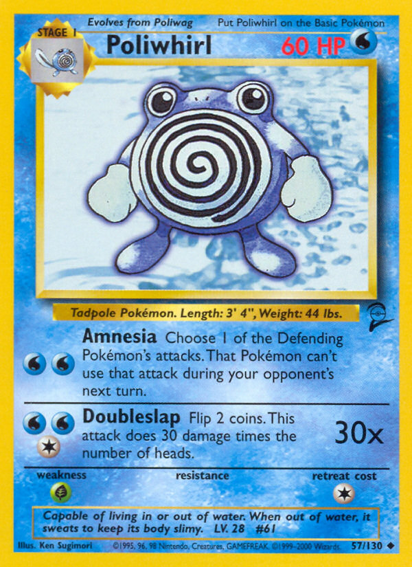 Poliwhirl (57/130) [Base Set 2]