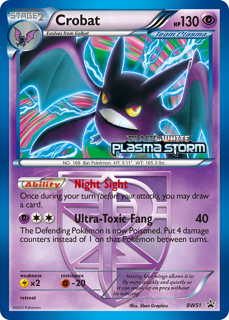 Crobat (BW51) [Black & White: Black Star Promos]