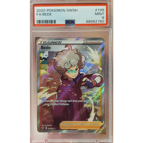 PSA 9 - Sword and Shield - Bede #199