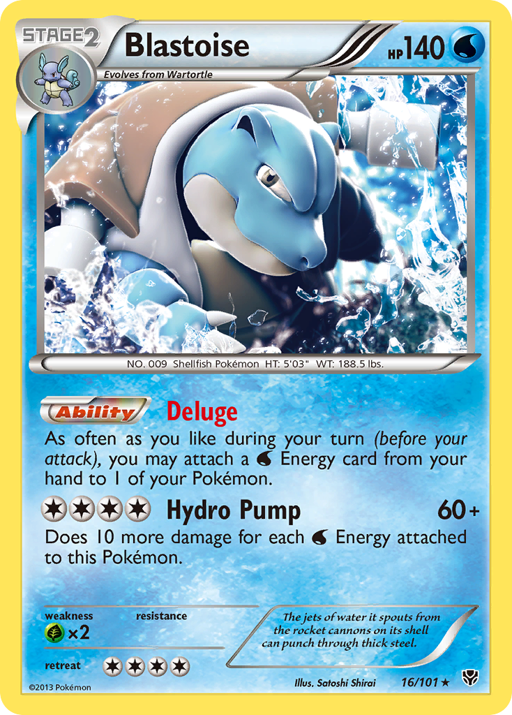 Blastoise (16/101) [Black & White: Plasma Blast]