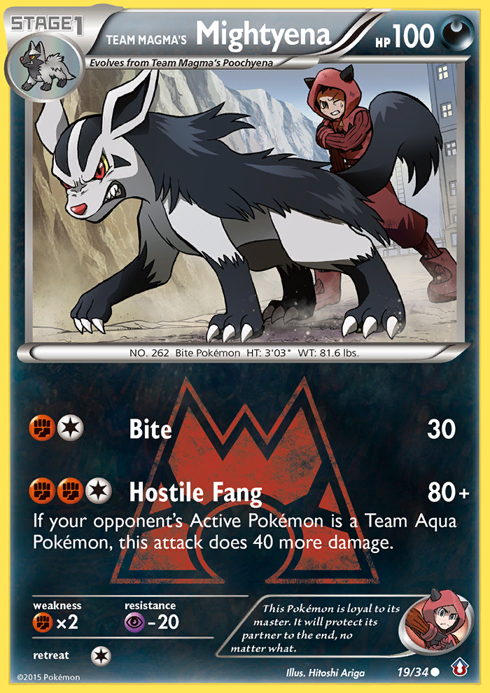 Team Magma's Mightyena (19/34) [XY: Double Crisis]