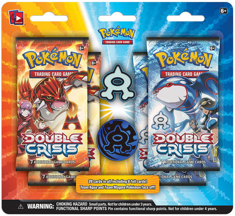 Double Crisis - Collector's Pin 4-Pack Blister (Team Aqua) ( Damaged Cardboard ** In Photos)